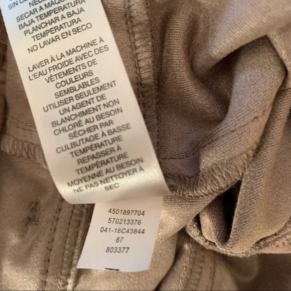 Chico’s Regular Faux-Suede Pants Knit Jeggings Pants Size 8. - Picture 11 of 13